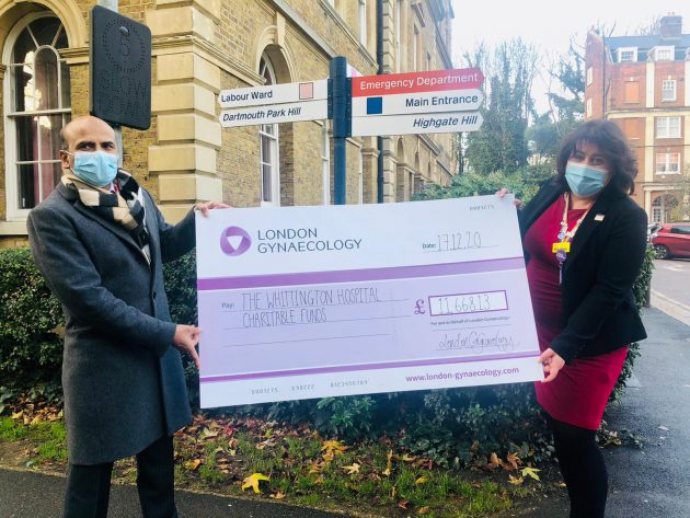 Mr Pisal’s virtual London Marathon raised £11,668.13 for women’s health services at NHS Trust