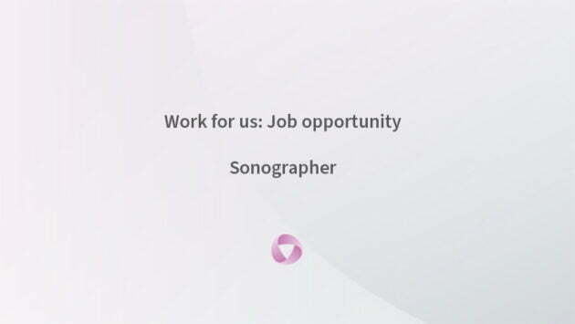 Join our team: Sonographer Part time job opportunity