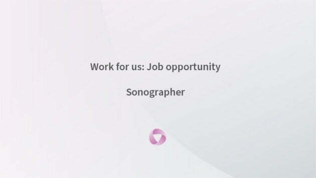 Join our team: Sonographer (part time)