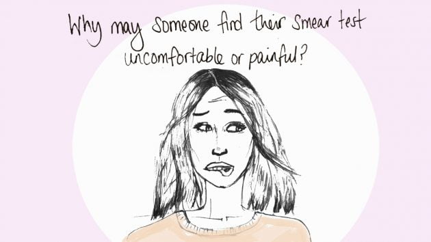 Why may someone find their smear test uncomfortable or painful?