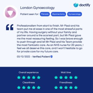 , Shortlisted Doctify Review Award 2022